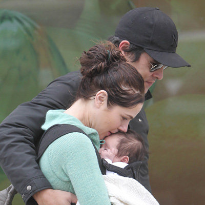 Pictures of Jessica Marais, James Stewart and Baby Scout Grocery Shopping in Sydney