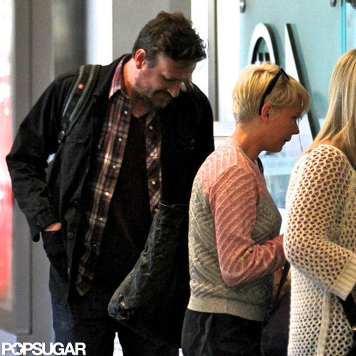 Jason Segel and Michelle Williams arrived at LAX.
Jason Segel and Michelle Williams arrived at LAX.