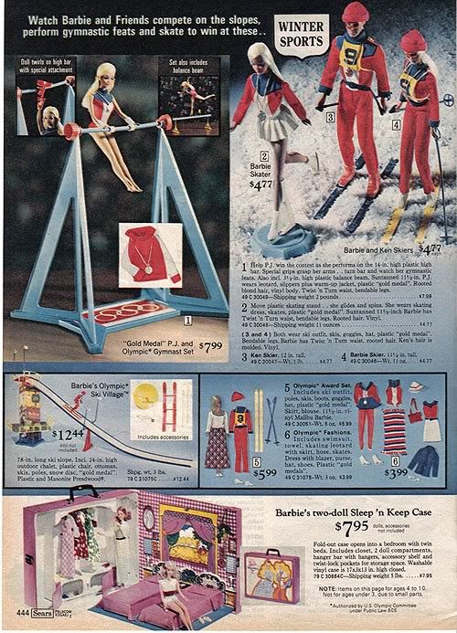 Aw, it's Olympic team Barbies!
Aw, it's Olympic team Barbies!