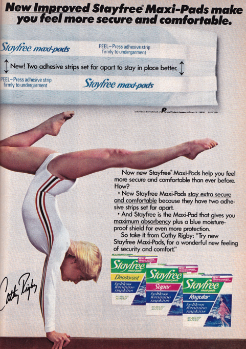 I have a feeling Olympic gymnasts don't wear pads . . .
I have a feeling Olympic gymnasts don't wear pads . . .