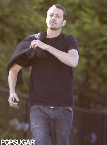 Rupert Sanders met up with Kristen Stewart in LA.
Rupert Sanders met up with Kristen Stewart in LA.
