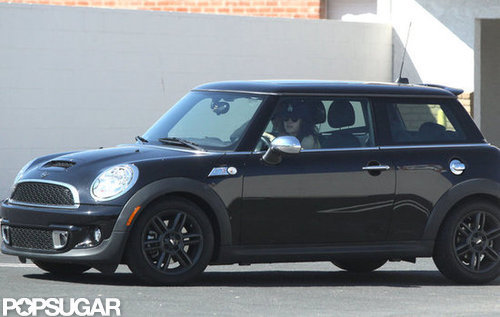 Kristen Stewart drove around LA in her Mini Cooper.
Kristen Stewart drove around LA in her Mini Cooper.