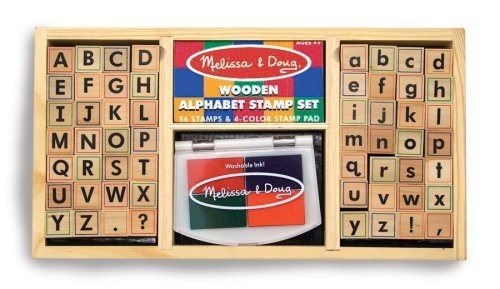 Melissa & Doug Deluxe Alphabet Stamp Set ($16)