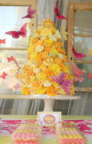 A Butterfly Garden Cake A Butterfly Garden Cake