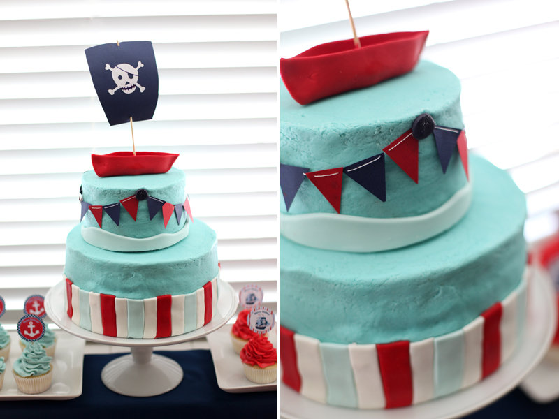 Nautical Pirate Cake Nautical Pirate Cake
