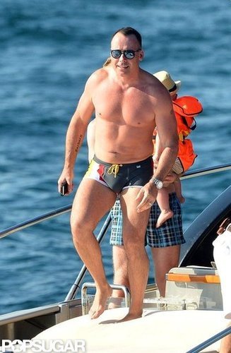 David Furnish got some sun while in Saint-Tropez.
David Furnish got some sun while in Saint-Tropez.