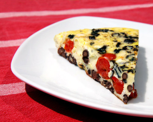 Red, White, Bean, and Basil Frittata Red, White, Bean, and Basil Frittata