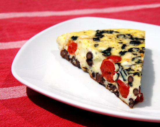 Red, White, Bean, and Basil Frittata Red, White, Bean, and Basil Frittata
