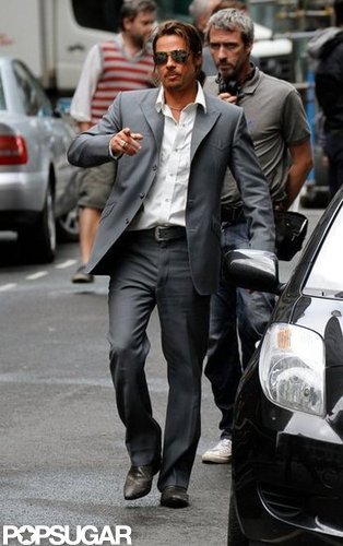 Brad Pitt spent time in London, working on The Counselor in August.
Brad Pitt spent time in London, working on The Counselor in August.