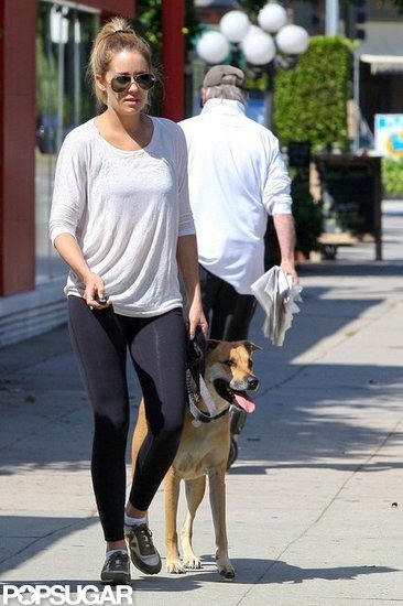 Lauren Conrad took a walk with her dog in LA. Lauren Conrad took a walk with her dog in LA.
