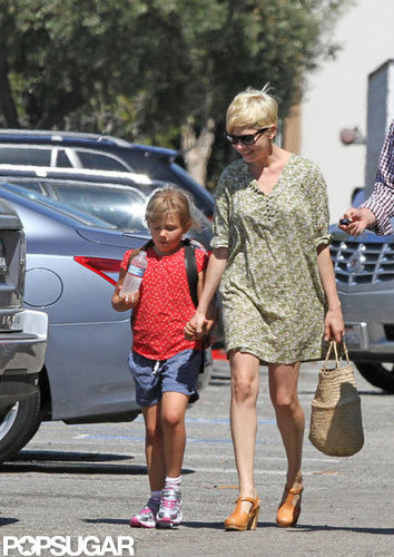Michelle Williams and Jason Segel Settle In With Matilda in LA Michelle Williams and Jason Segel Settle In With Matilda in LA