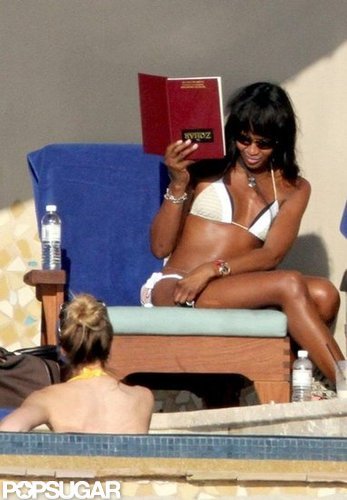 Naomi Campbell brought her bikini and the religious text The Zohar along on a December 2010 Mexican vacation.
Naomi Campbell brought her bikini and the religious text The Zohar along on a December 2010 Mexican vacation.