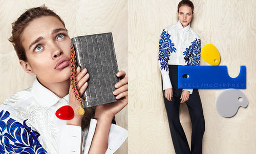 Natalia Vodianova hams it up for Stella McCartney.
Natalia Vodianova hams it up for Stella McCartney.