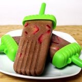Vegan Fudgsicles With Strawberries Vegan Fudgsicles With Strawberries
