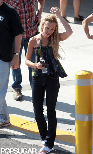 Portia de Rossi got swept up by some wind.
Portia de Rossi got swept up by some wind.