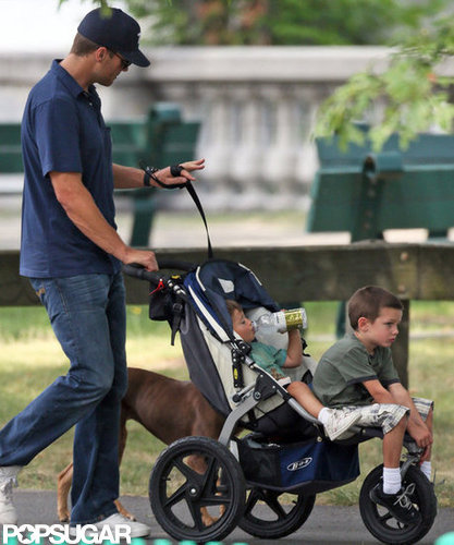 Tom Brady kept an eye on their pup, Lua.
Tom Brady kept an eye on their pup, Lua.