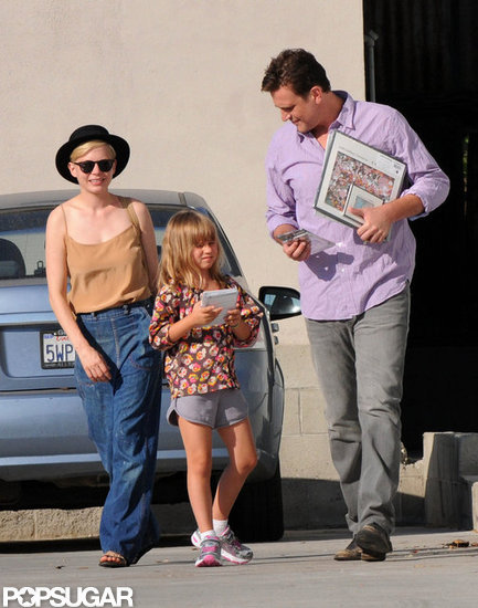 Michelle Williams and Jason Segel spent time with Matilda Ledger in LA.
Michelle Williams and Jason Segel spent time with Matilda Ledger in LA.