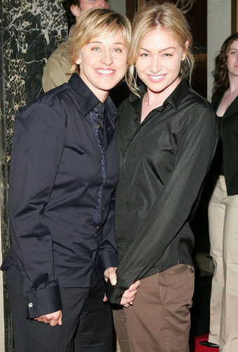 Portia de Rossi and Ellen DeGeneres smiled big at a May 2005 event in Beverly Hills.
Portia de Rossi and Ellen DeGeneres smiled big at a May 2005 event in Beverly Hills.