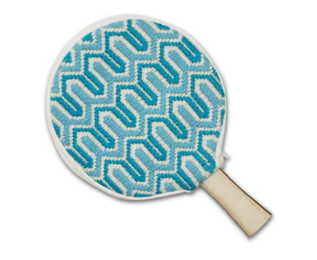 Wave goodbye to the dingy paddles of yesterday and say hello to these funky Ping Pong Paddles and Covers ($72). The pattern is bright and cheery, making it the perfect accompaniment to any match.
Wave goodbye to the dingy paddles of yesterday and say hello to these funky Ping Pong Paddles and Covers ($72). The pattern is bright and cheery, making it the perfect accompaniment to any match.
