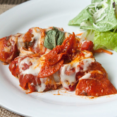 Chicken With Pepperoni Marinara Sauce Chicken With Pepperoni Marinara Sauce