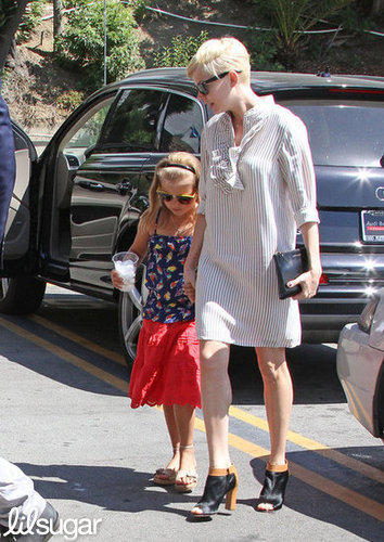 Matilda Ledger and Michelle Williams held hands on the way into Hollywood's Magic Castle.
Matilda Ledger and Michelle Williams held hands on the way into Hollywood's Magic Castle.