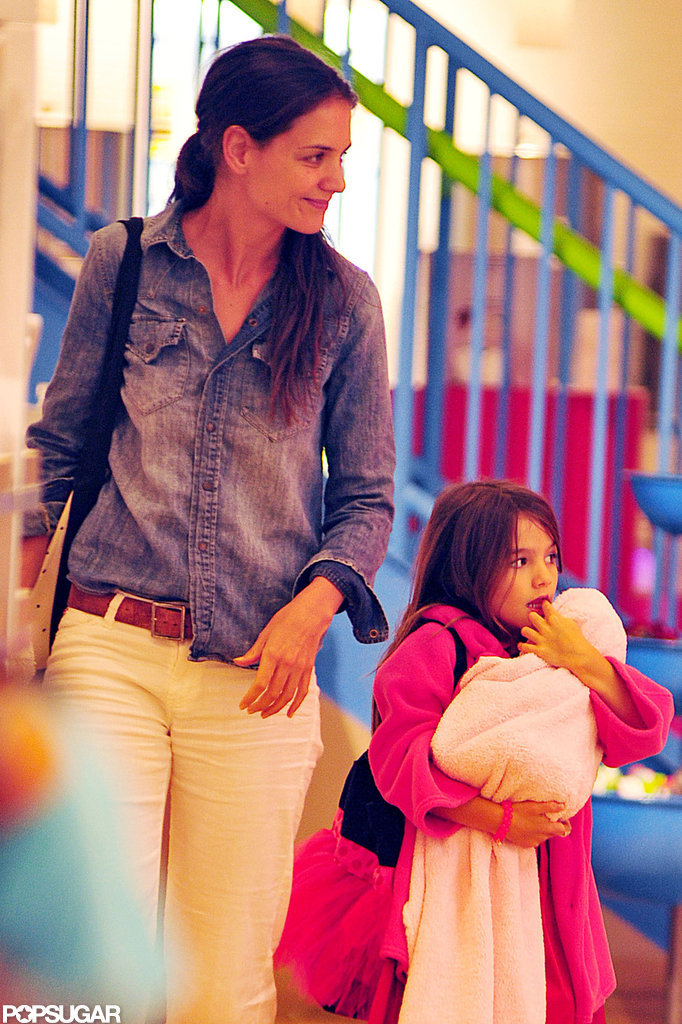 Suri Cruise and Katie Holmes went shopping in NYC. Suri Cruise and Katie Holmes went shopping in NYC.