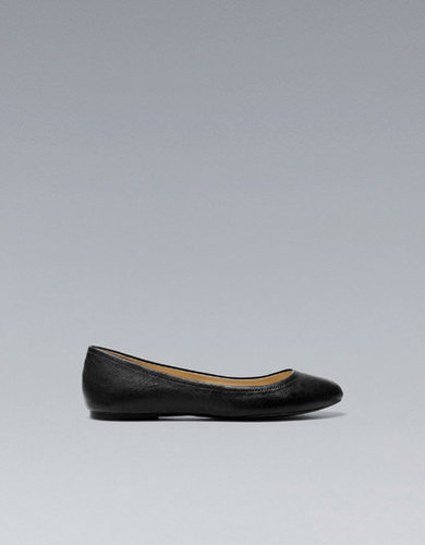 LEATHER BALLERINA - Flats - Shoes - Woman - ZARA United States