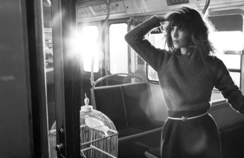Chunky knit sweaters, wool pencil skirts, and a skinny belt for good measure — it's a casual, but always on point, look for Maje.
Chunky knit sweaters, wool pencil skirts, and a skinny belt for good measure — it's a casual, but always on point, look for Maje.