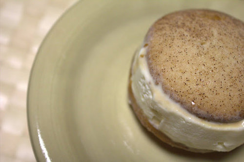 Snickerdoodle Ice Cream Sandwiches w/Salted Caramel