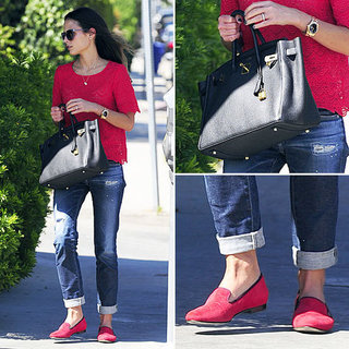 Jordana Brewster Wearing Madewell Top