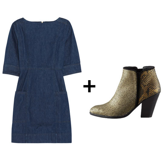 We Love: Denim Dresses + Boots We Love: Denim Dresses + Boots