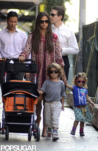 Camila Alves took a walk with Levi and Vida who both wore sunglasses to match their mom.
Camila Alves took a walk with Levi and Vida who both wore sunglasses to match their mom.