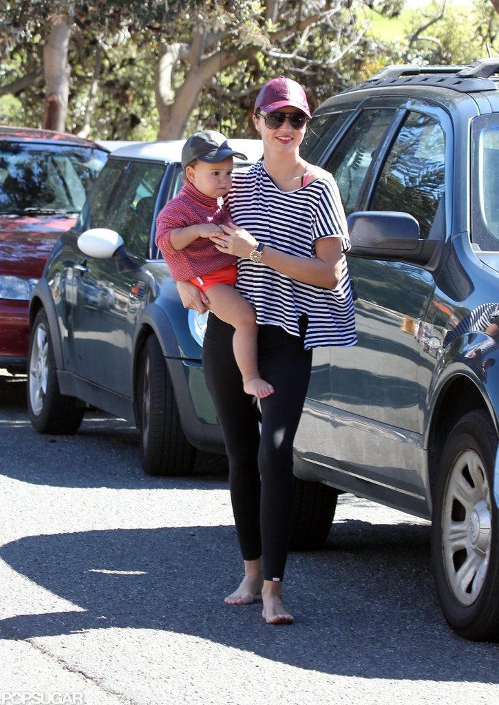Miranda Kerr Hits the Beach With Baby Flynn Miranda Kerr Hits the Beach With Baby Flynn