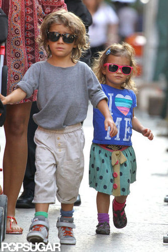 Camila Alves and Kids Keep Close to Matthew McConaughey in Manhattan Camila Alves and Kids Keep Close to Matthew McConaughey in Manhattan