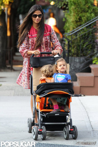 Camila Alves watched over her kids, Levi and Vida, during a stroll around NYC.
Camila Alves watched over her kids, Levi and Vida, during a stroll around NYC.