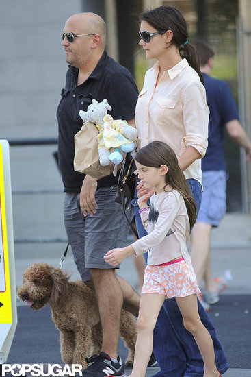 Katie and Suri Hit the Town With a New Furry Friend Katie and Suri Hit the Town With a New Furry Friend