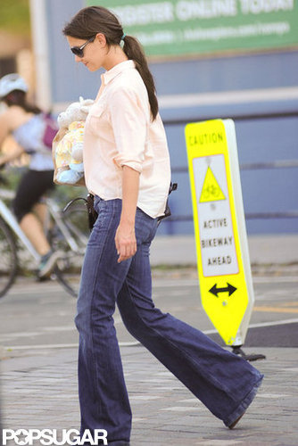 Katie and Suri Hit the Town With a New Furry Friend Katie and Suri Hit the Town With a New Furry Friend