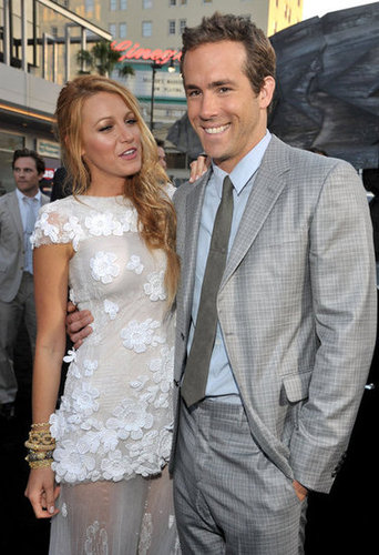 Blake Lively and Ryan Reynolds got cute on the red carpet for Green Lantern in June 2011.
Blake Lively and Ryan Reynolds got cute on the red carpet for Green Lantern in June 2011.