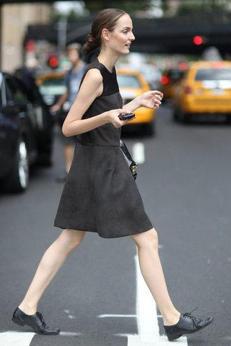 Brogues gave this LBD a tomboy touch.
Source: Greg Kessler
Brogues gave this LBD a tomboy touch.
Source: Greg Kessler
