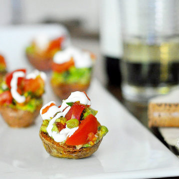 Mini Potatoes With Tomato-Avocado Salsa Recipe