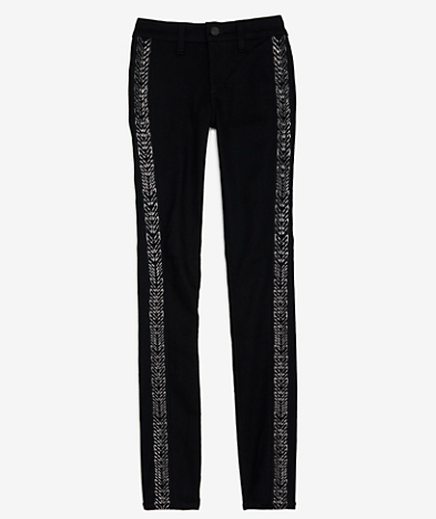 New season, new jeans. These Rag & Bone Gunmetal Skinny Jeans ($288) are a pretty cool take on the tuxedo stripe. The embroidery has a more bohemian feel and I love the idea of wearing these to update my jeans-oversized sweater uniform all Fall.
— Noria Morales, style director
New season, new jeans. These Rag & Bone Gunmetal Skinny Jeans ($288) are a pretty cool take on the tuxedo stripe. The embroidery has a more bohemian feel and I love the idea of wearing these to update my jeans-oversized sweater uniform all Fall.
— Noria Morales, style director
