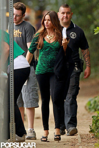 Sofia Vergara showed off her toned legs in skinny, black pants.
Sofia Vergara showed off her toned legs in skinny, black pants.
