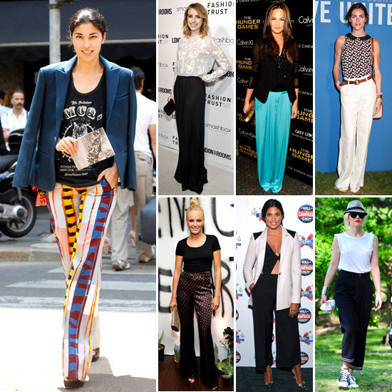 Celebrities wear the wide leg trouser trend: Shop Our Editors Picks from Stella McCartney, See By Chloe, Tibi and More! Celebrities wear the wide leg trouser trend: Shop Our Editors Picks from Stella McCartney, See By Chloe, Tibi and More!
