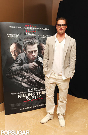 Brad Pitt stepped out for a screening of his film Killing Them Softly at the Mayfair Hotel in London. Brad Pitt stepped out for a screening of his film Killing Them Softly at the Mayfair Hotel in London.