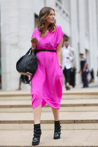 We're kind of obsessed with this high-wattage hue in a totally slouchy, easy fit — then amped up with buckled ankle boots and a studded Alexander Wang bag.
Source: Greg Kessler
We're kind of obsessed with this high-wattage hue in a totally slouchy, easy fit — then amped up with buckled ankle boots and a studded Alexander Wang bag.
Source: Greg Kessler