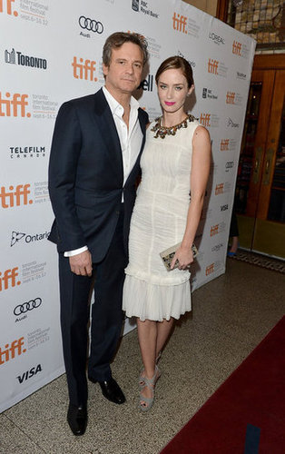 Emily Blunt and Colin Firth smiled for the cameras at the Arthur Newman premiere.
Emily Blunt and Colin Firth smiled for the cameras at the Arthur Newman premiere.
