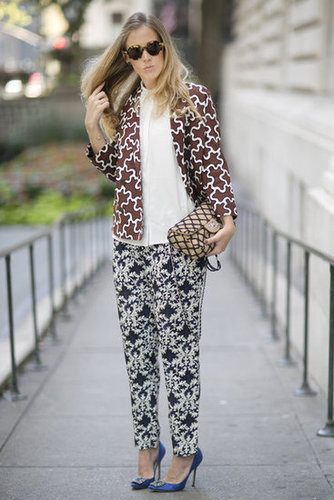 Two prints, a Chanel bag, and a pair of glam Manolos add up to infinite inspiration in just one look.
Source: Greg Kessler
Two prints, a Chanel bag, and a pair of glam Manolos add up to infinite inspiration in just one look.
Source: Greg Kessler