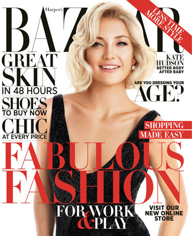 Kate Hudson posed for Harper's Bazaar.
Kate Hudson posed for Harper's Bazaar.