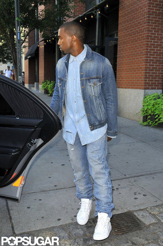 Kanye West held the car door for Kim Kardashian.
Kanye West held the car door for Kim Kardashian.