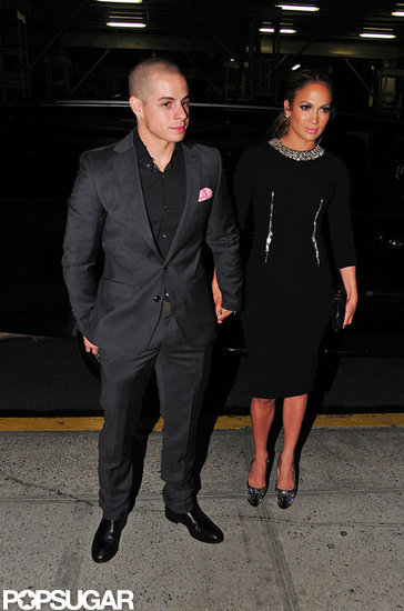Jennifer Lopez held hands with Casper Smart on the way to a fundraising event in NYC.
Jennifer Lopez held hands with Casper Smart on the way to a fundraising event in NYC.